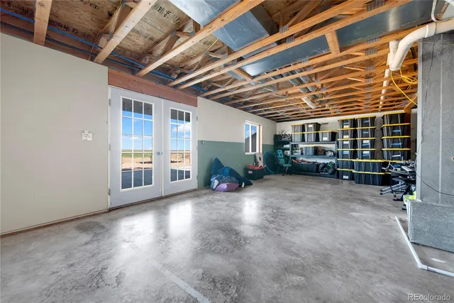 a view of a storage room