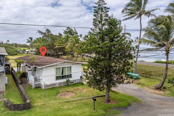 a aerial view of a house