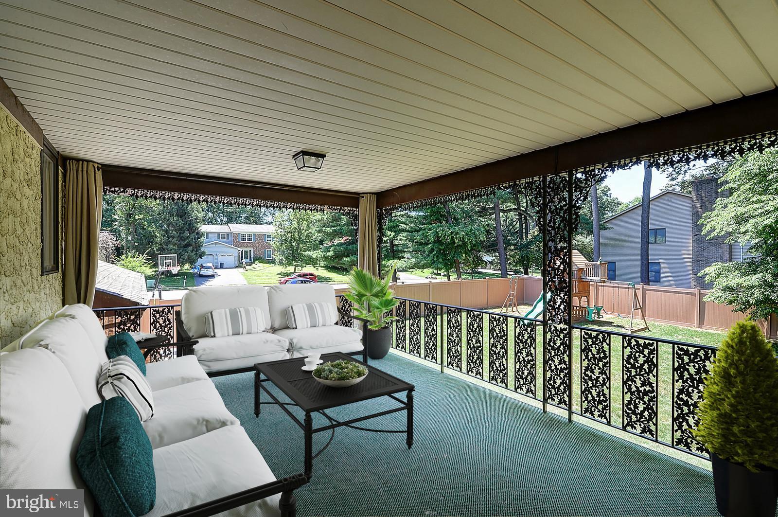1 Cavalier Drive Hamilton, NJ 08619 - Photo 21 of 44 a outdoor living space with furniture and garden view