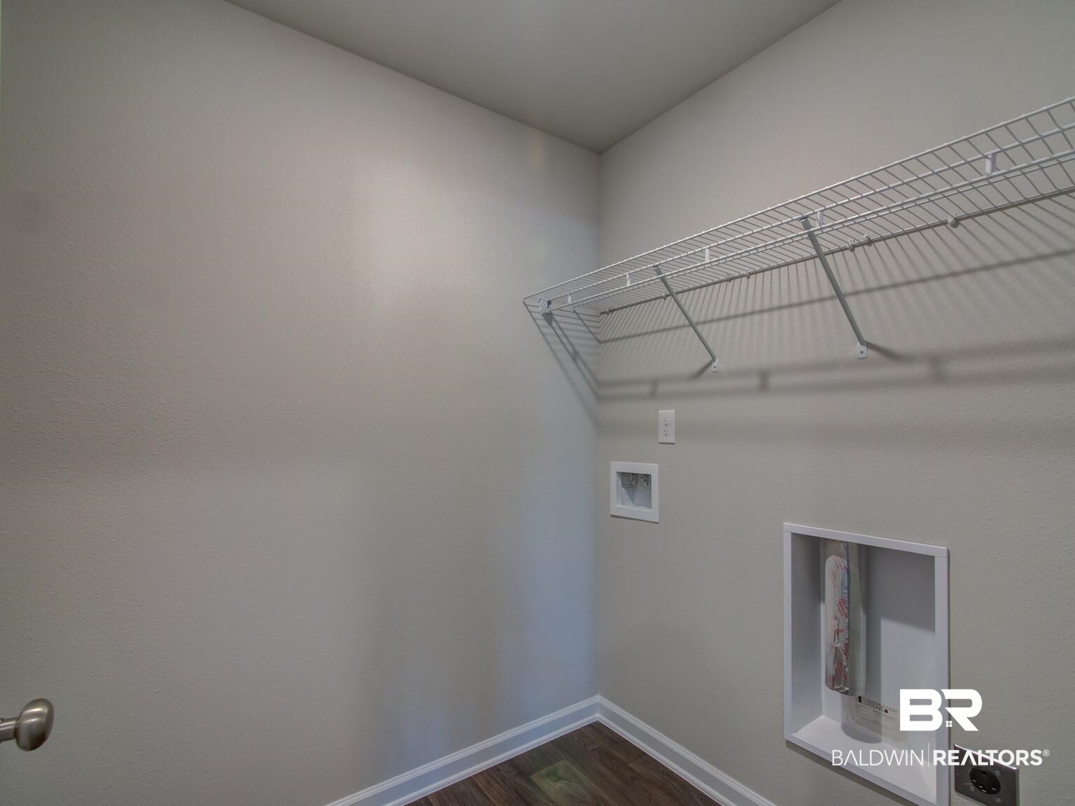 23953 Citation Loop Daphne, AL 36526 - Photo 16 of 49 Laundry room featuring dark wood-style floors, hookup for a washing machine, and hookup for an electric dryer