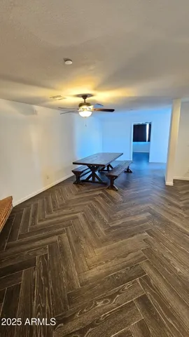 a view of a road with an ocean view