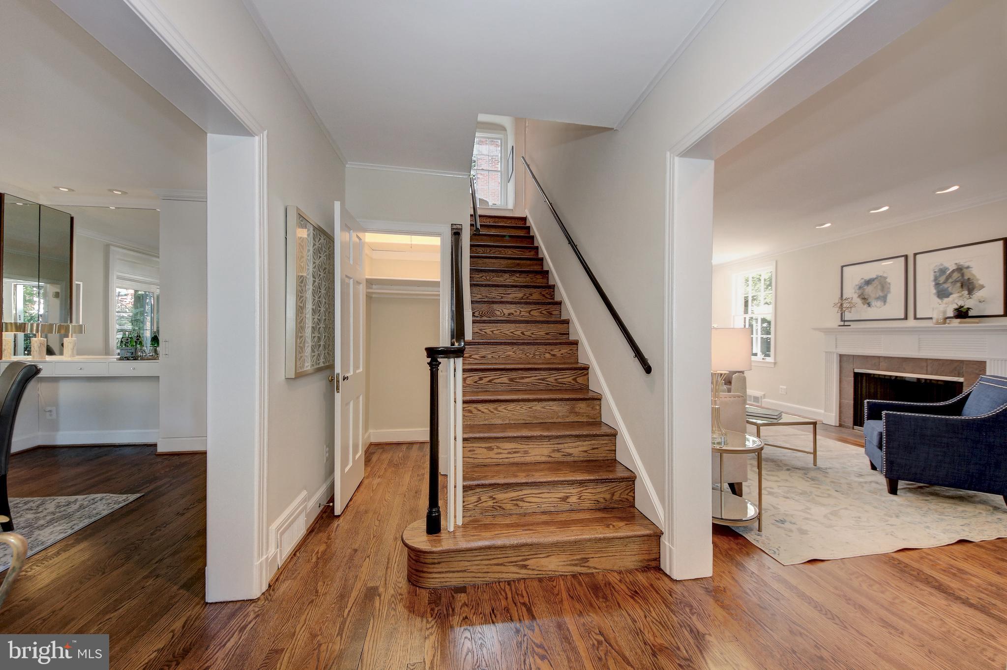 4020 Reno Road Northwest Washington, DC 20008 - Photo 2 of 61 Welcoming foyer with deep coat closet