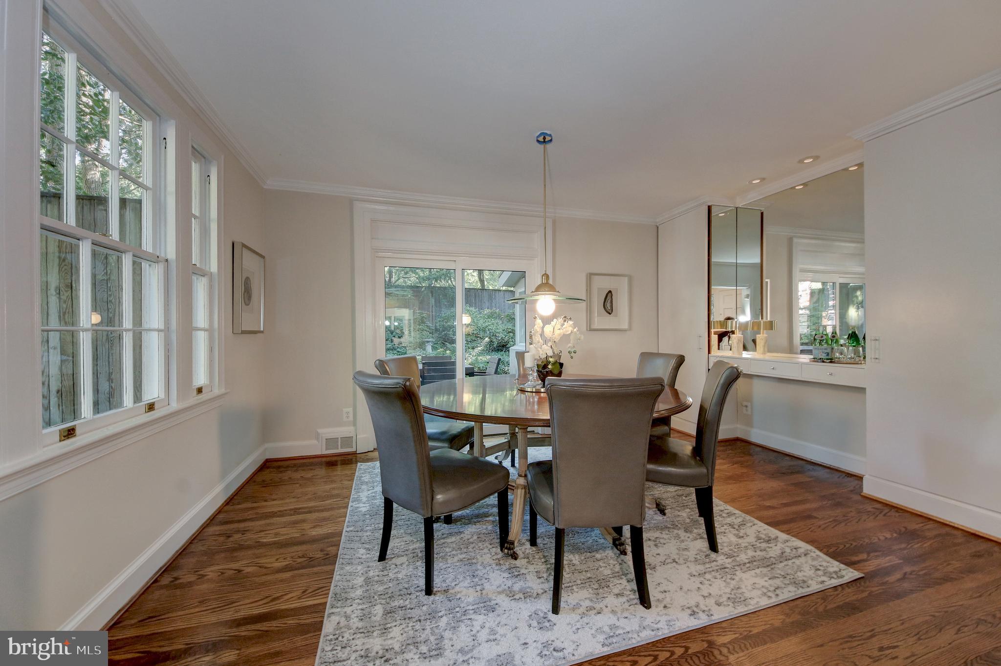4020 Reno Road Northwest Washington, DC 20008 - Photo 11 of 61 Dining room has two built ins for storage