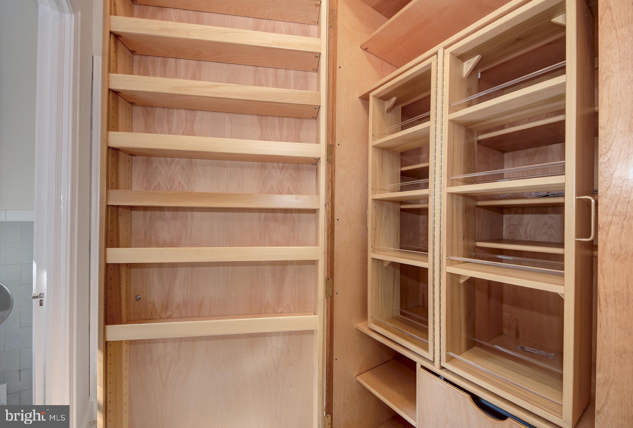 4020 Reno Road Northwest Washington, DC 20008 - Photo 14 of 61 Custom pantry with pull out shelves