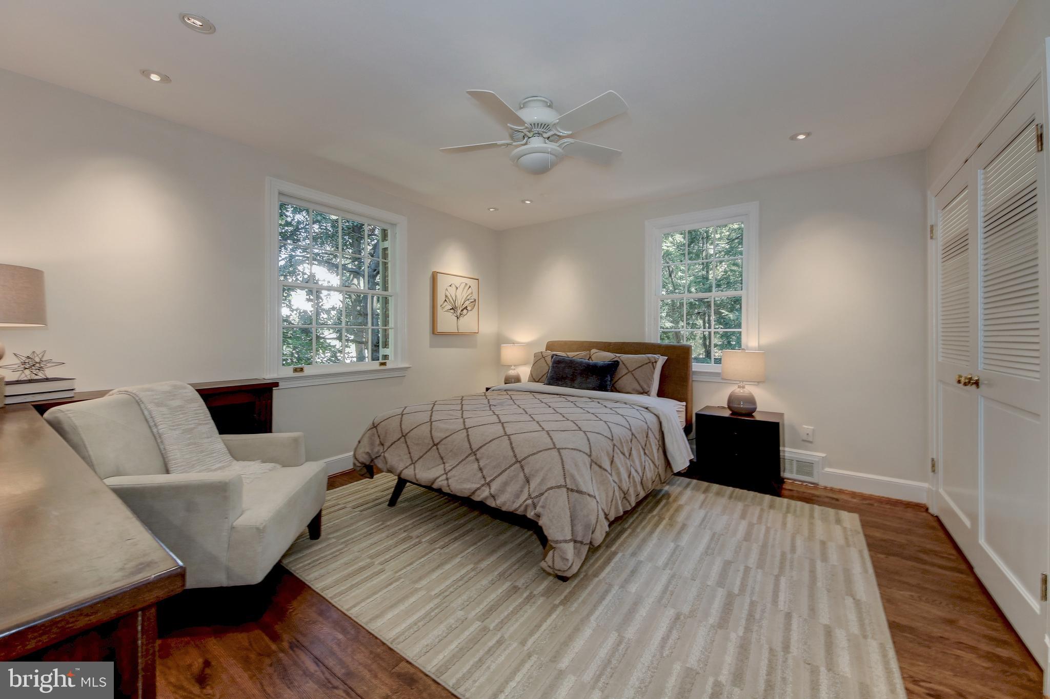 4020 Reno Road Northwest Washington, DC 20008 - Photo 22 of 61 Second bedroom with hardwood floors