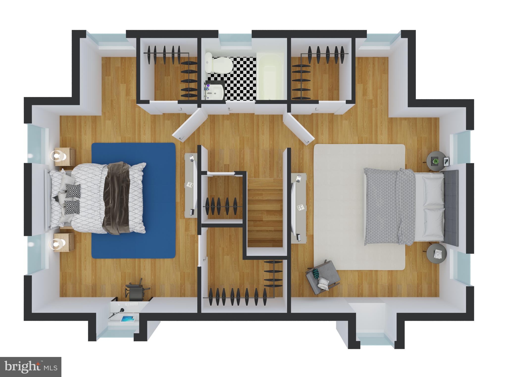 4020 Reno Road Northwest Washington, DC 20008 - Photo 60 of 61 Top level floor plan