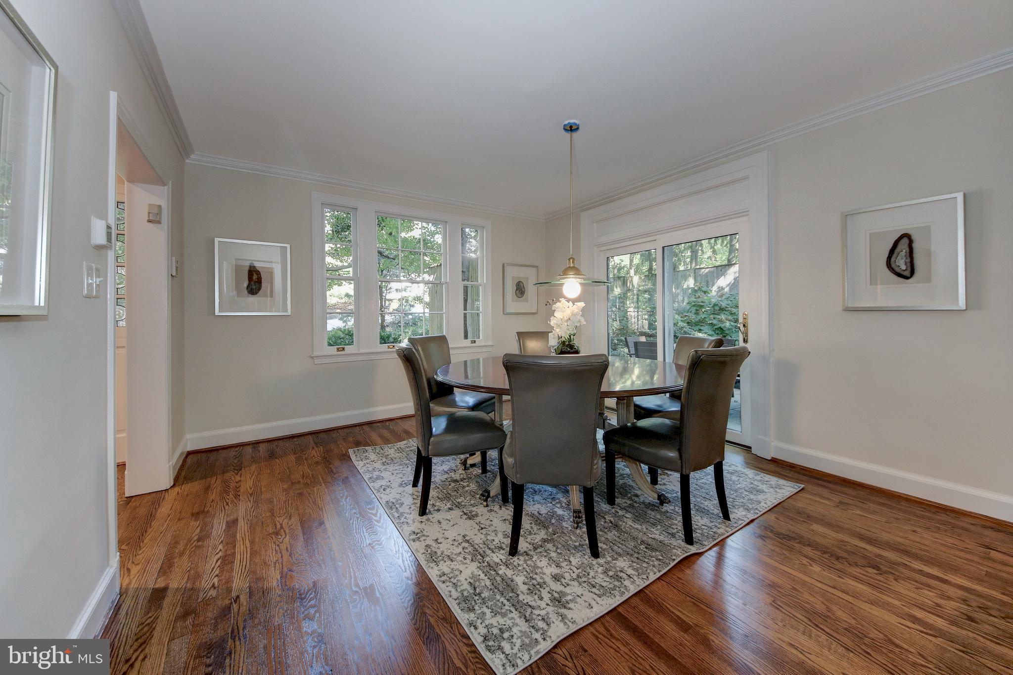 4020 Reno Road Northwest Washington, DC 20008 - Photo 10 of 61 Formal dining room has 3 exposures