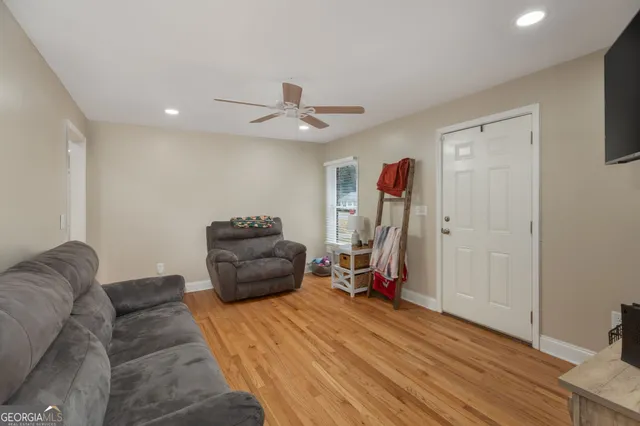 a bed room with a bed and a couch