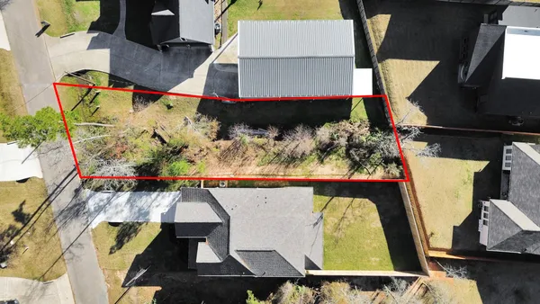 an aerial view of a fireplace with wooden floor
