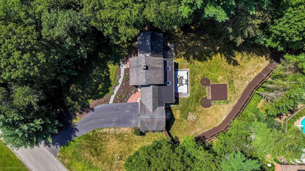 13 Gerrish Road Rochester, MA 02770 - Photo 29 of 30 an aerial view of a house with garden space and trees all around