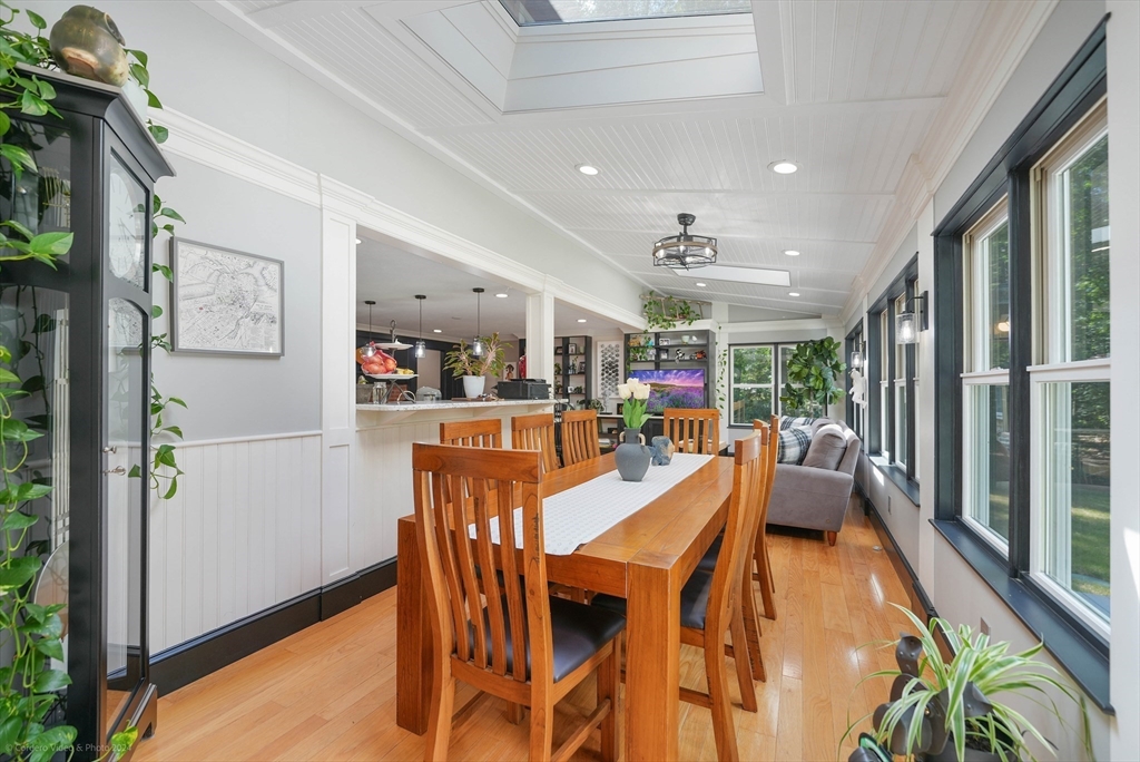 13 Gerrish Road Rochester, MA 02770 - Photo 6 of 30 a dining room with furniture and a floor to ceiling window
