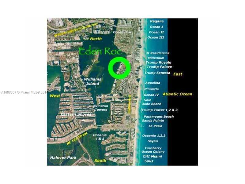 17900 North Bay Road, Unit PH3 Sunny Isles Beach, FL 33160 - Photo 5 of 18 a bird view of a garden
