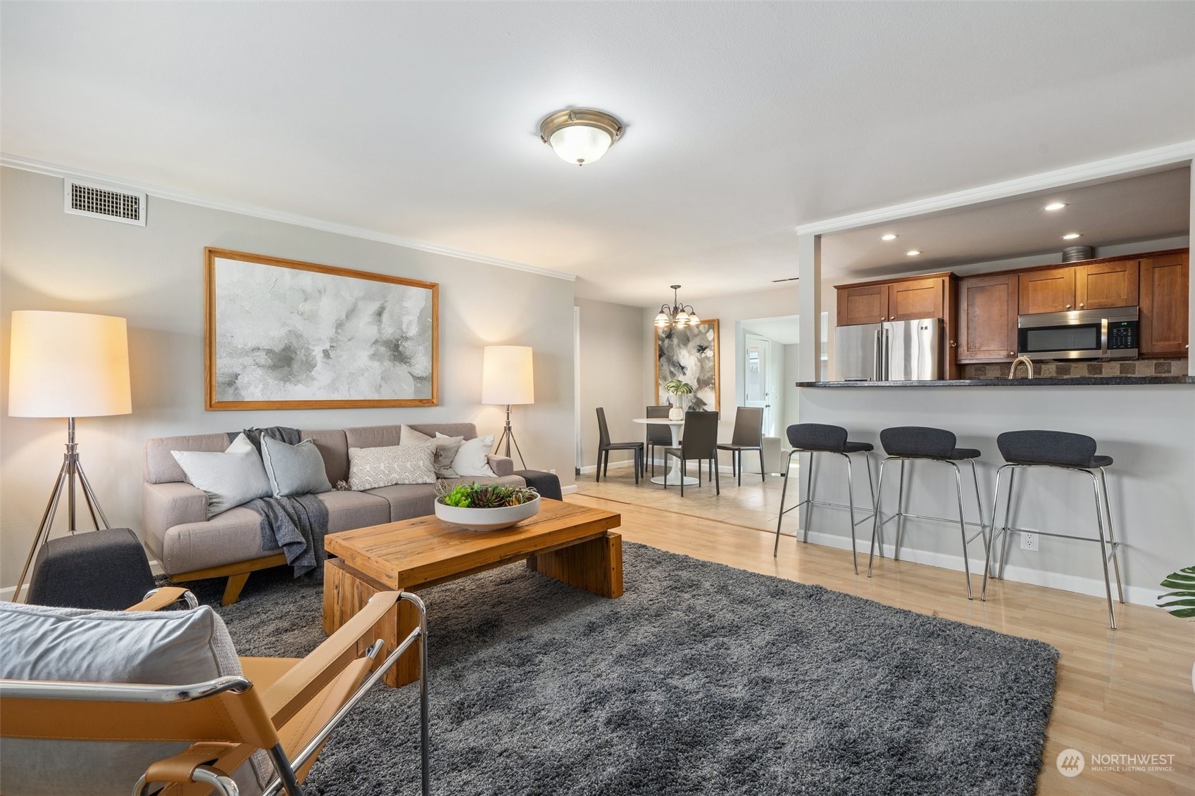 12645 Southeast 170th Street Renton, WA 98058 - Photo 5 of 37 a living room with furniture and a large window