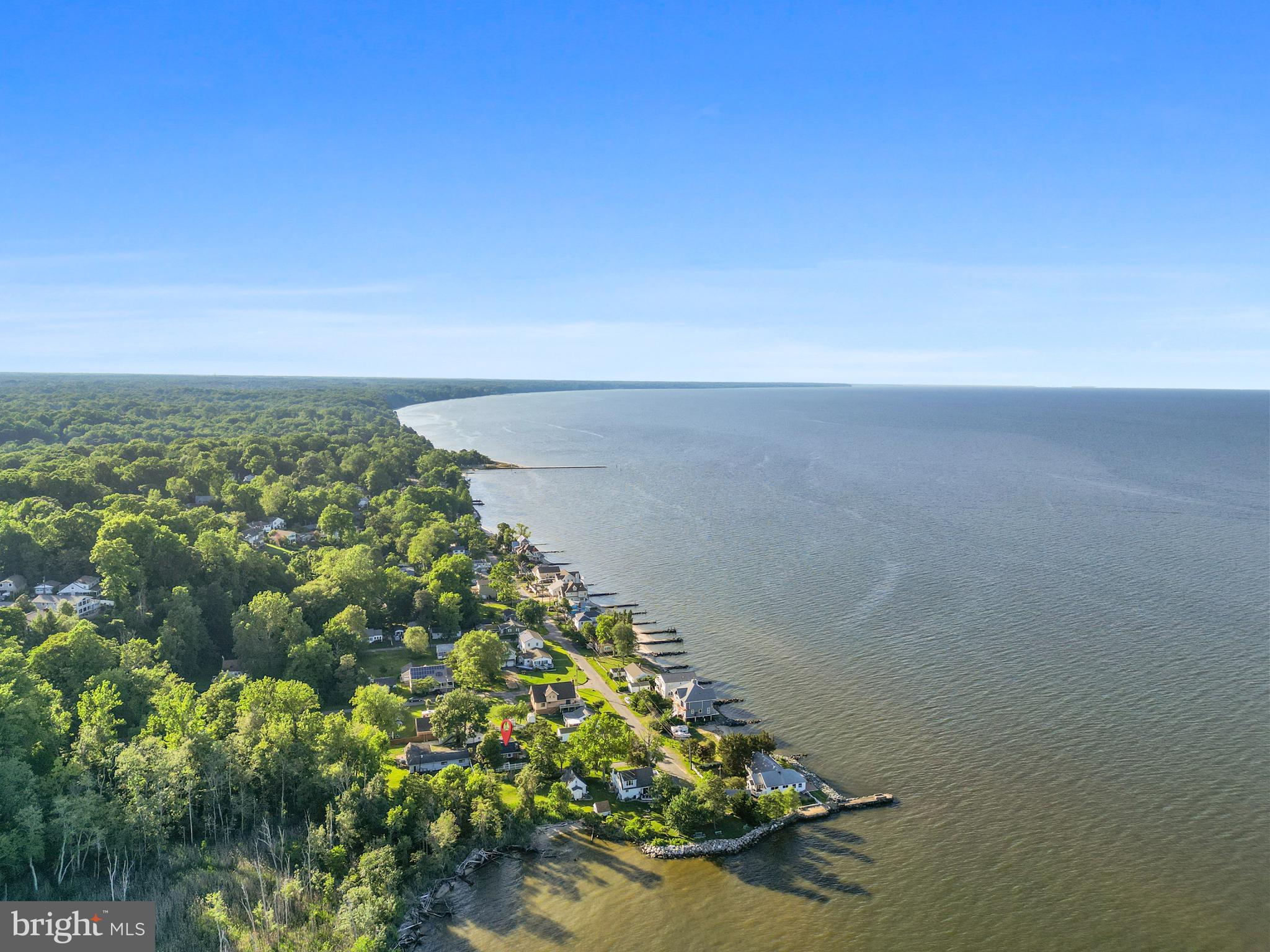 1626 Bayberry Road St. Leonard, MD 20685 - Photo 47 of 48 Drone view (steps from the Chesapeake Bay!)