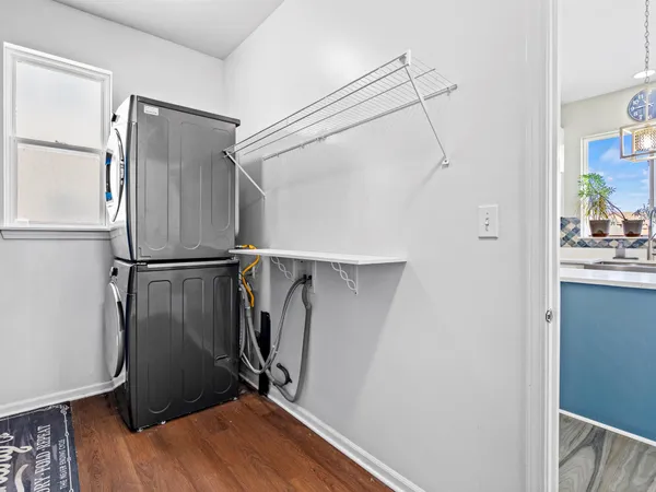 a view of a walk in closet