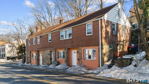 a front view of a house