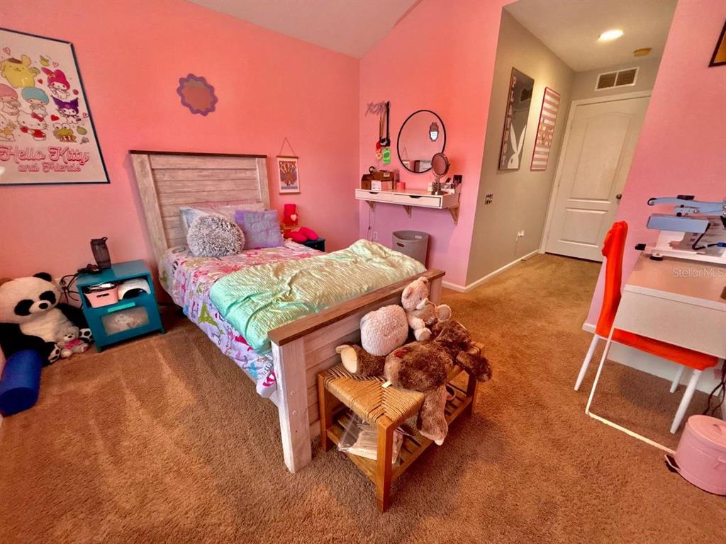 26618 Castleview Way Wesley Chapel, FL 33544 - Photo 17 of 29 a bedroom with a bed and a tv