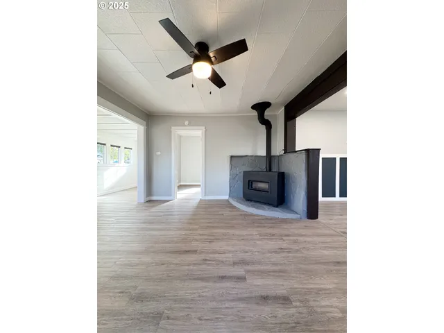 a view of a livingroom with a flat screen tv