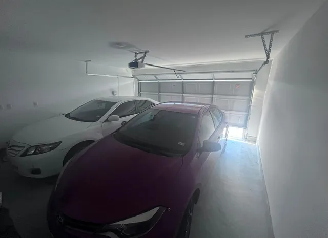 a view of a backyard with a garden