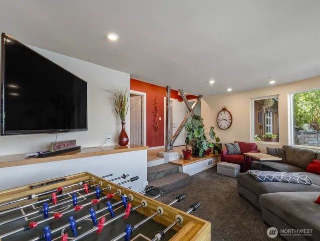 a view of a patio with swimming pool