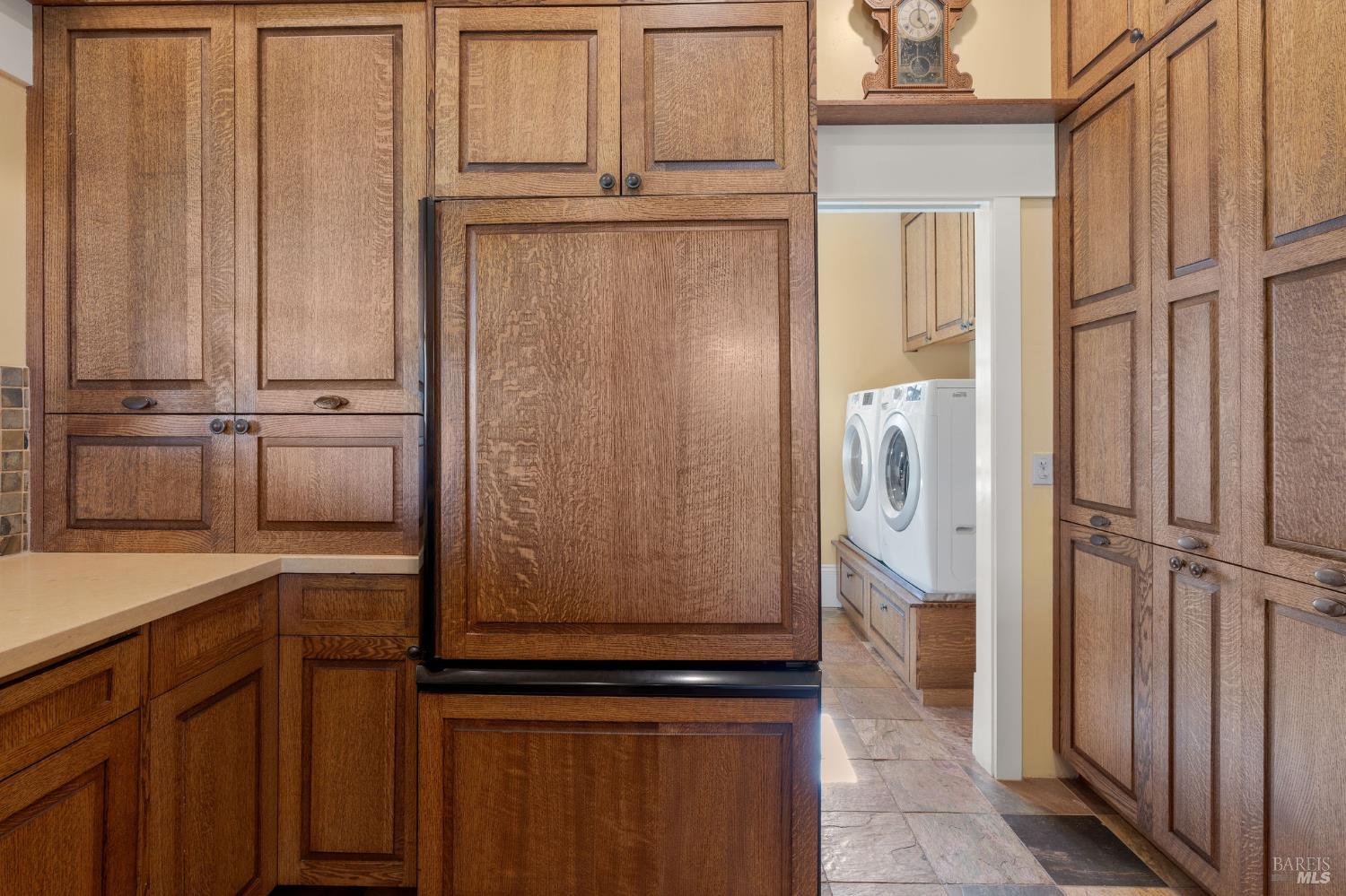 43700 Mountain View Road Manchester, CA 95459 - Photo 20 of 88 Quarter sawn oak cabinets, floor to ceiling. More storage than one would need.