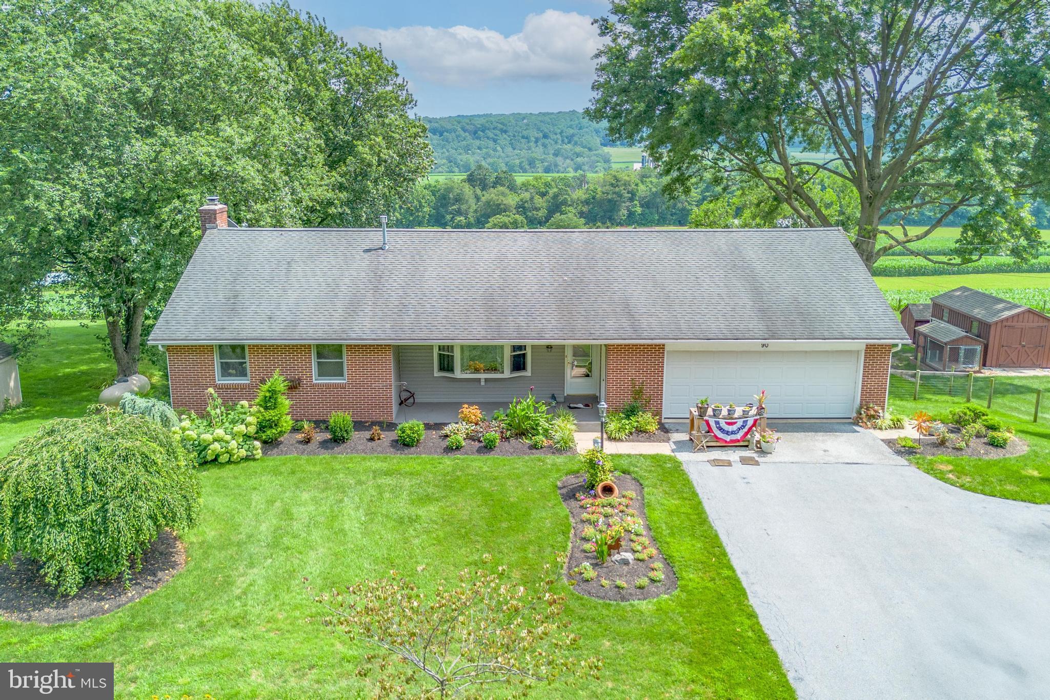 90 Upper Valley Road Christiana, PA 17509 - Photo 2 of 36 front view of house with a yard