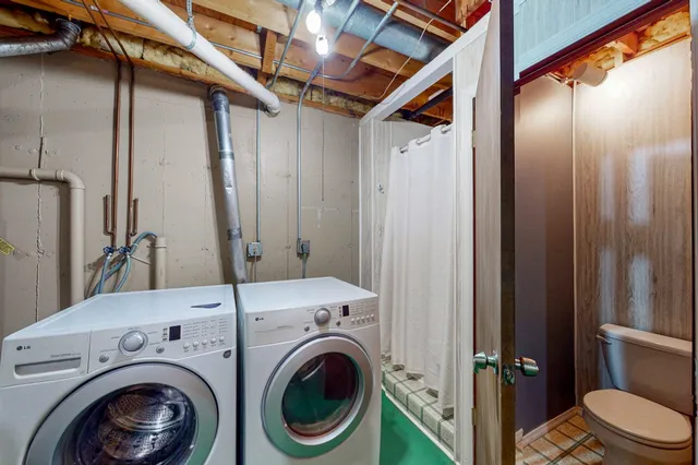 a view of an empty room with stairs