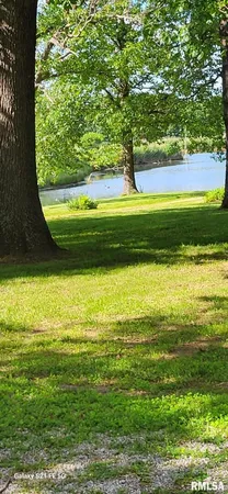 a view of a field with a yard