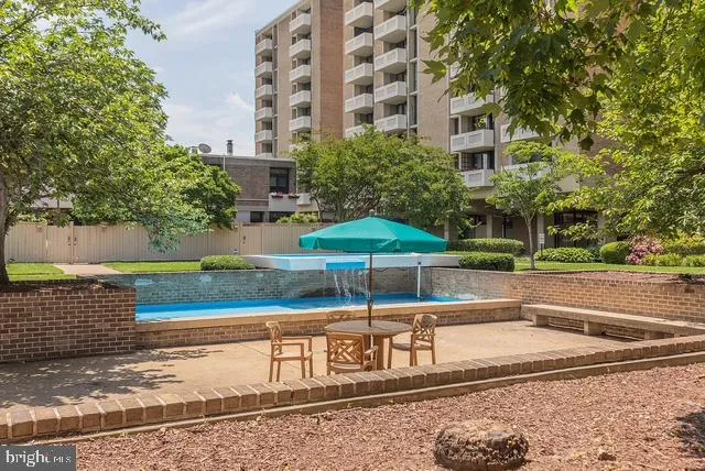 a swimming pool with outdoor view
