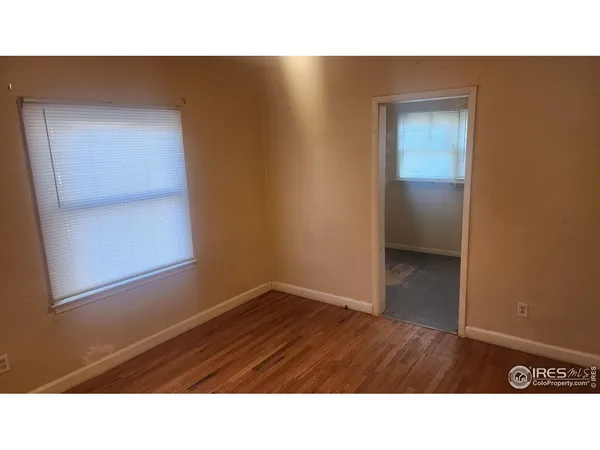 a open area with a window