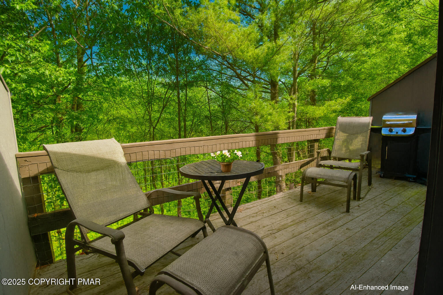 4 Middle Village Way Tannersville, PA 18372 - Photo 20 of 36 a backyard of a house with table and chairs