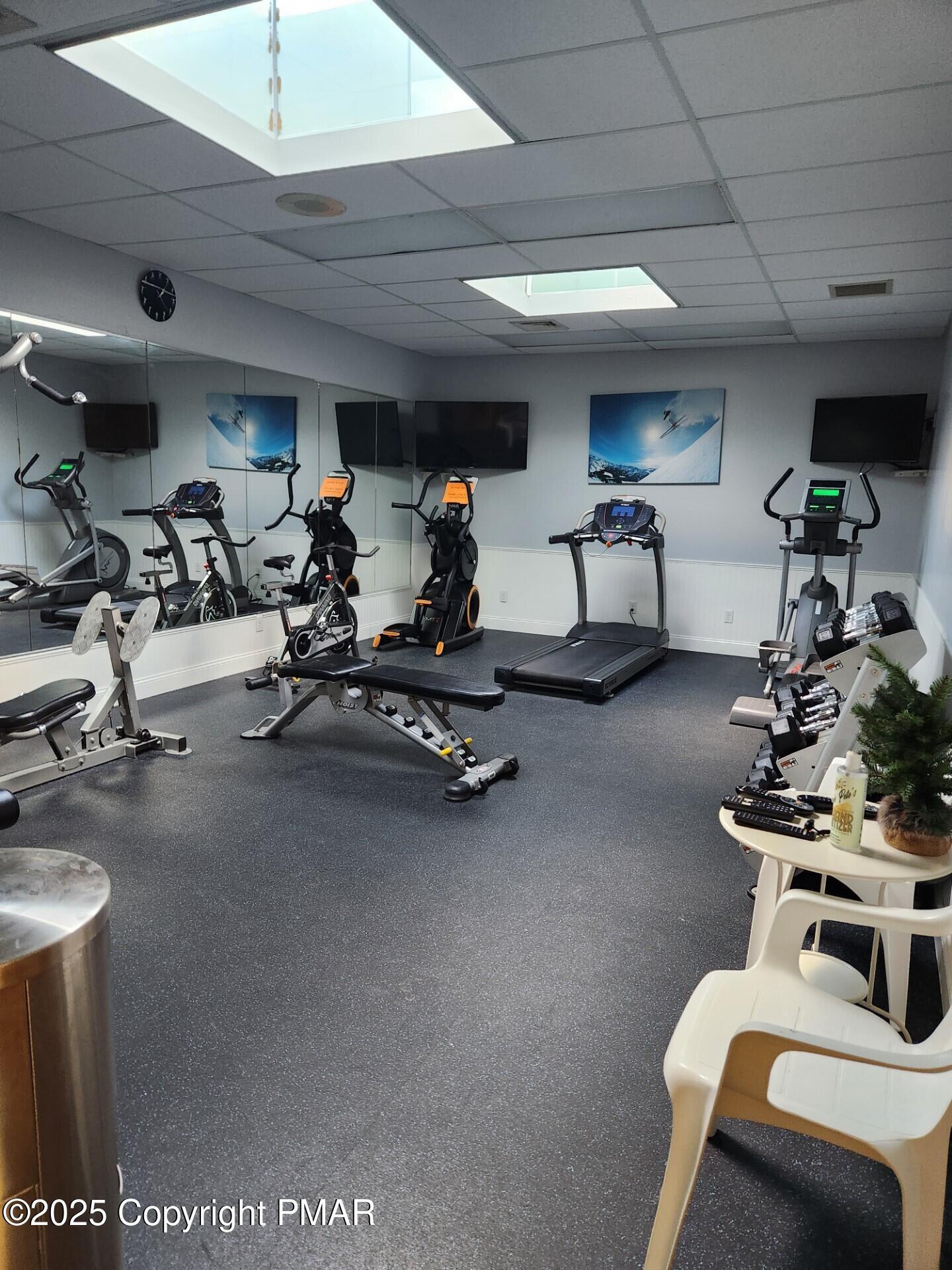 4 Middle Village Way Tannersville, PA 18372 - Photo 30 of 36 a view of a room with gym equipment