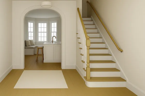 a view of entryway and hall