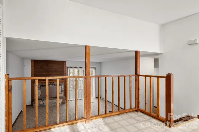 a view of a black gate