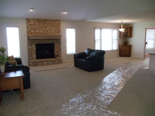 204 Ken Street Dwight, IL 60420 - Photo 9 of 14 a living room with furniture and a fireplace