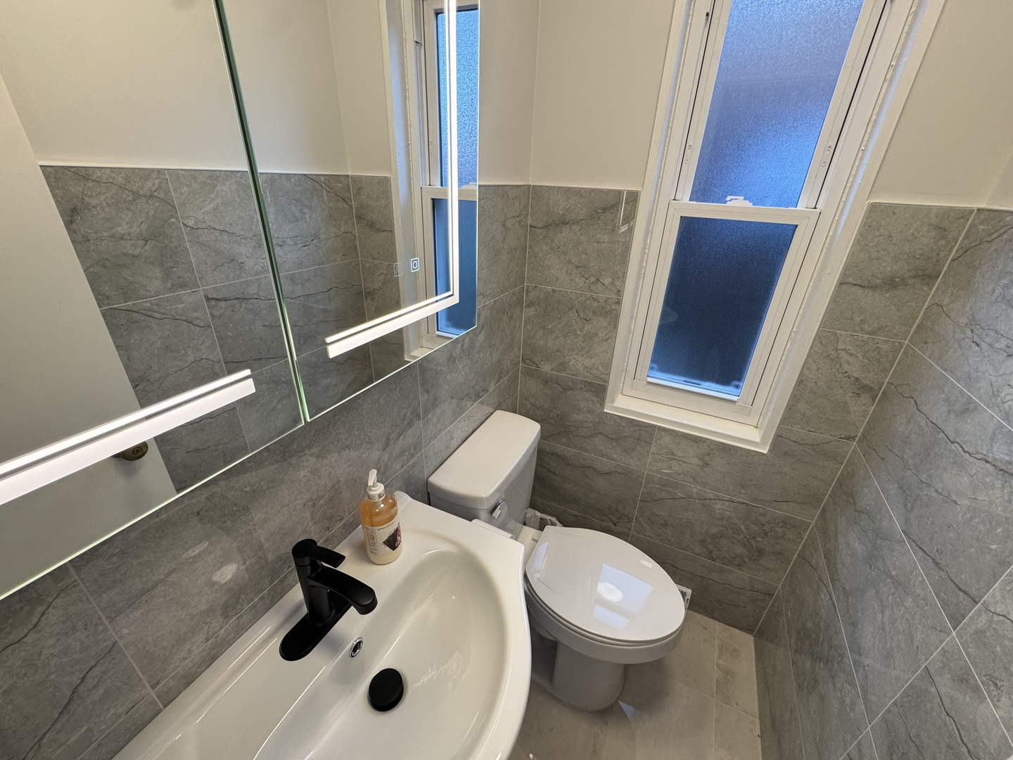 4912 Crain Street, Unit C Skokie, IL 60077 - Photo 8 of 15 a bathroom with a sink and toilet