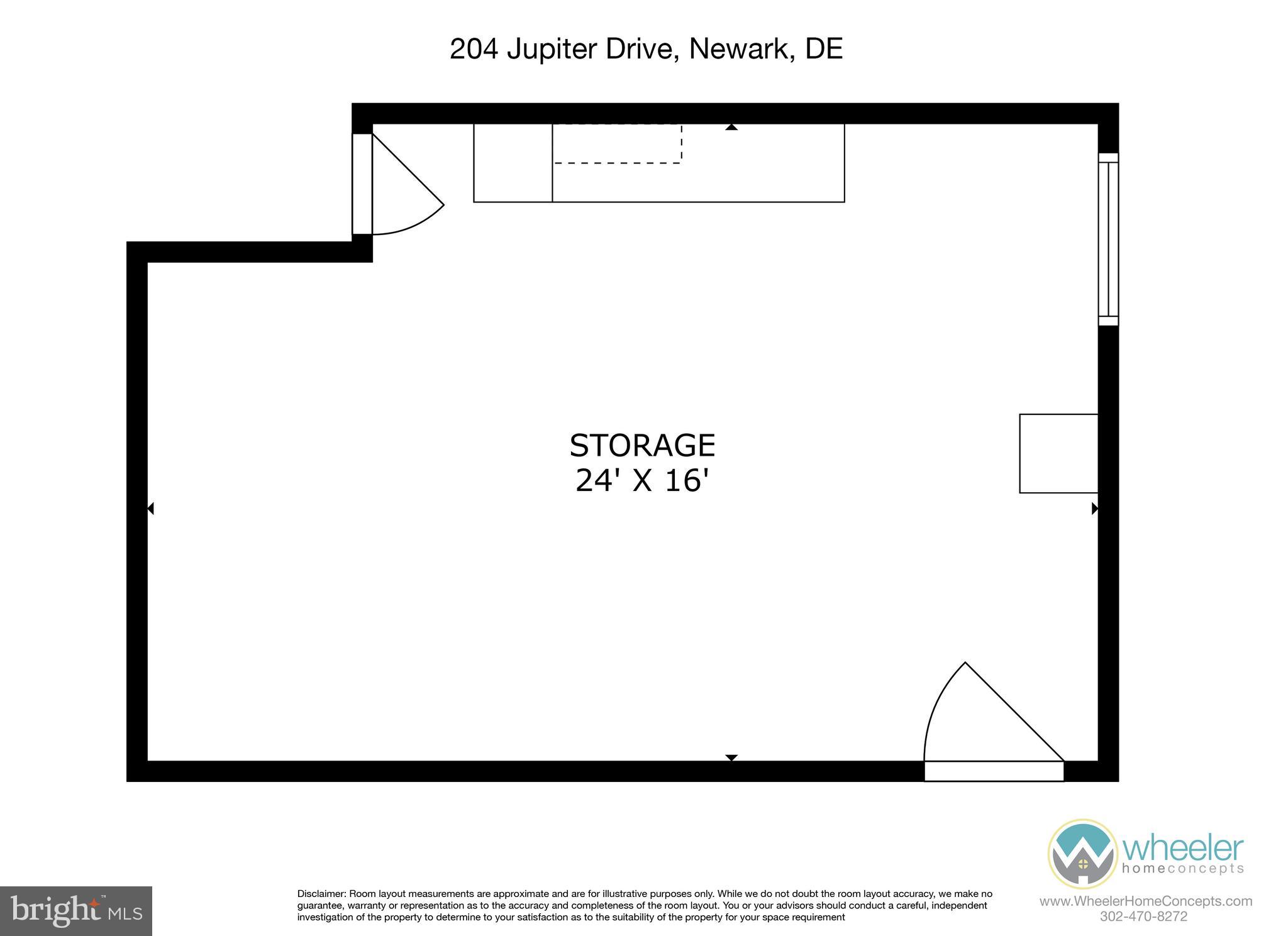 204 Jupiter Road Newark, DE 19711 - Photo 49 of 50 Basement Floor Plan