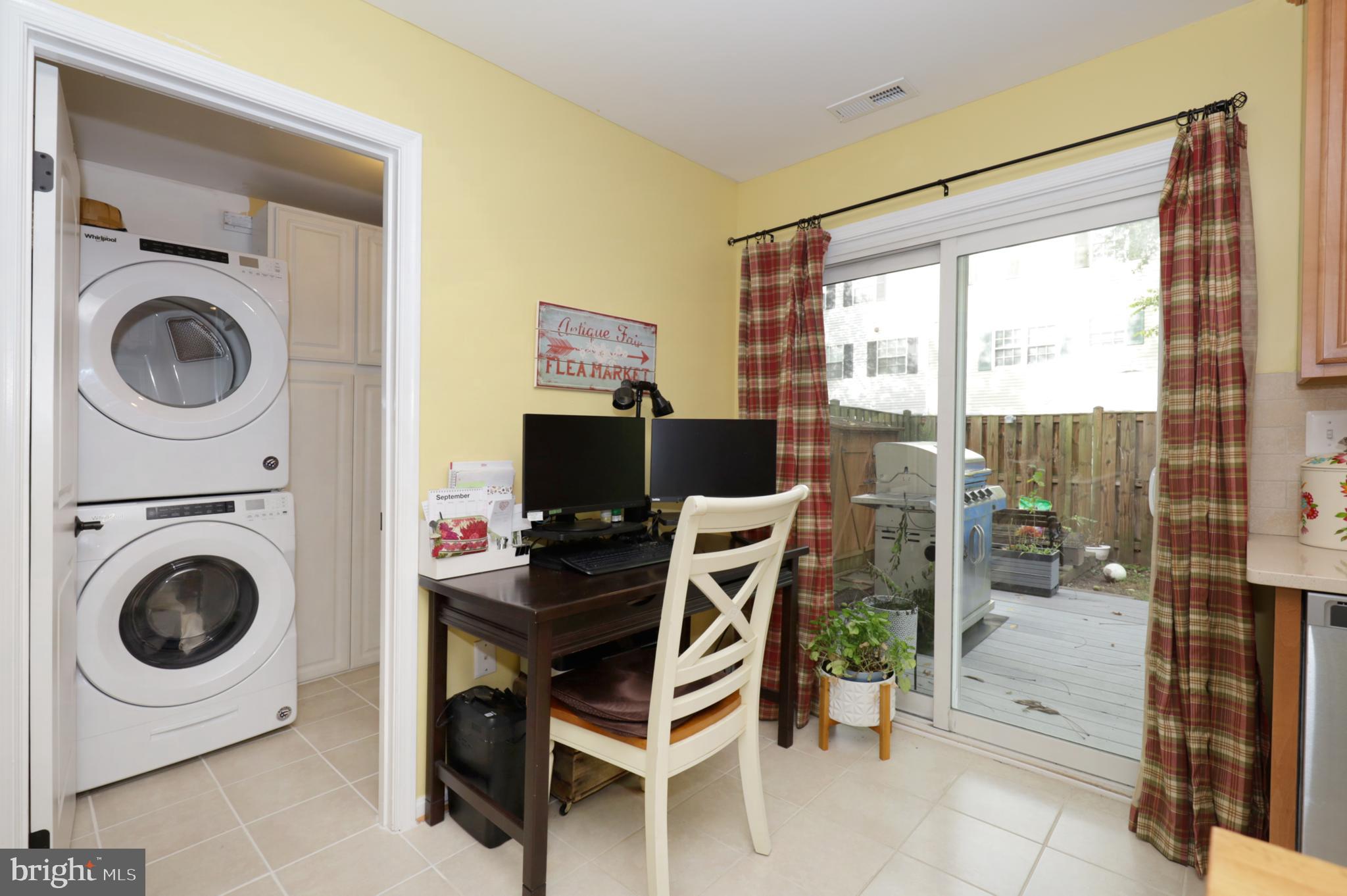 8576 Adamson Street Manassas, VA 20110 - Photo 15 of 37 Kitchen/Office Area/Slider to Rear Yard
