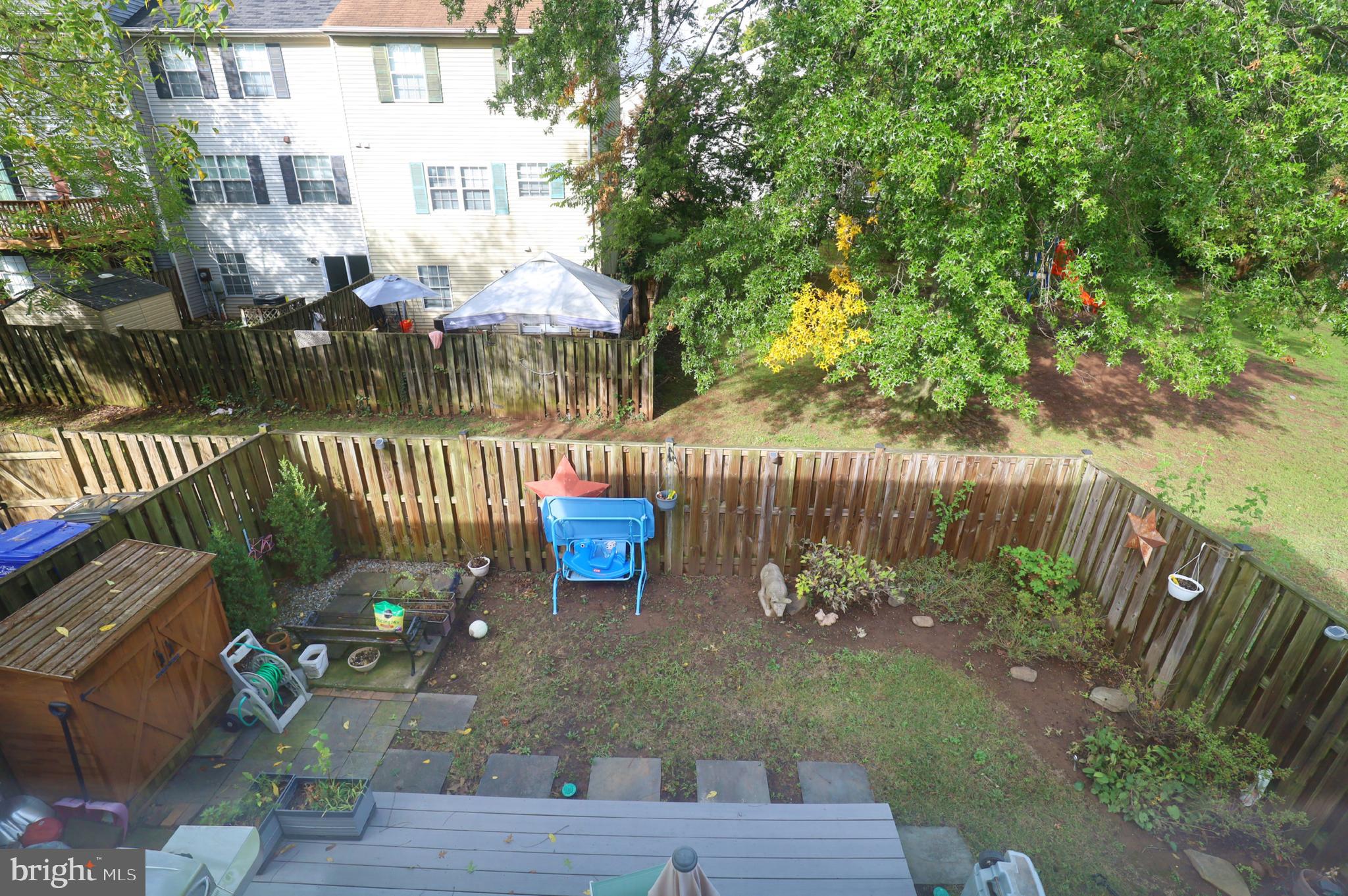 8576 Adamson Street Manassas, VA 20110 - Photo 27 of 37 Rear Yard From Upstainrs Bedroom