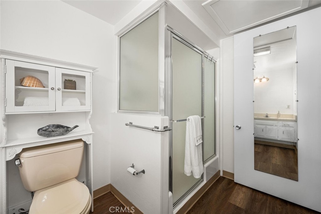 1621 Interlachen Road, Unit 265B Seal Beach, CA 90740 - Photo 32 of 36 a bathroom with a toilet and a shower