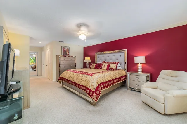 a view of an outdoor space and tennis court