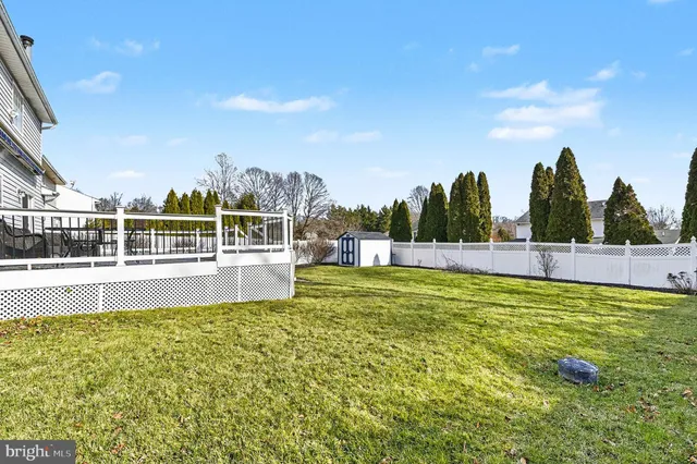 a view of a swimming pool with a garden