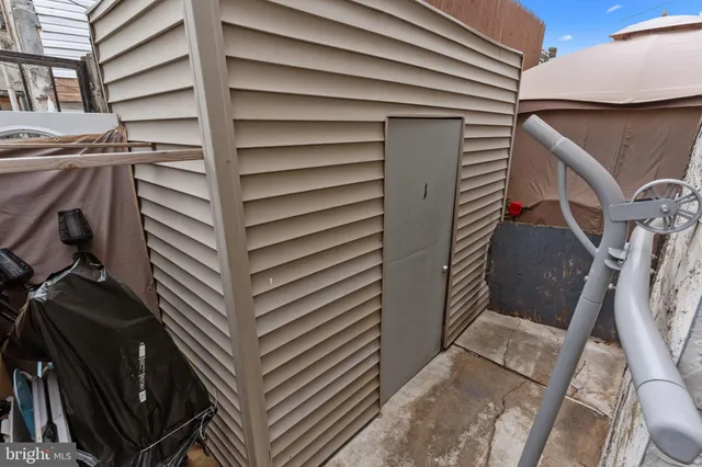 a view of storage and utility room