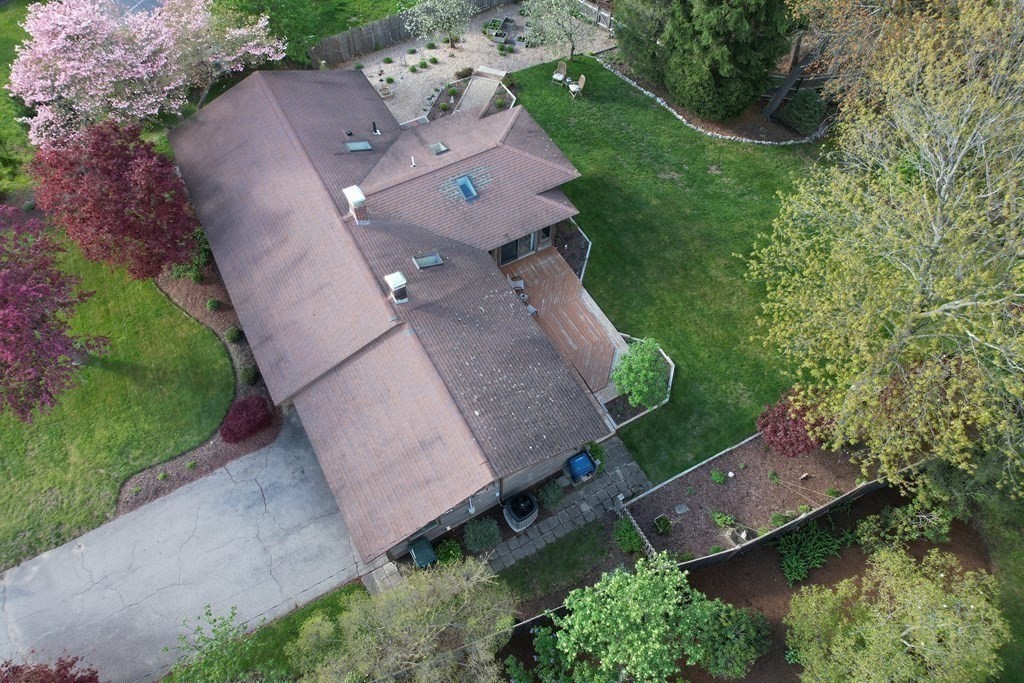 36 Wentworth Road Canton, MA 02021 - Photo 3 of 42 an aerial view of a house with a yard
