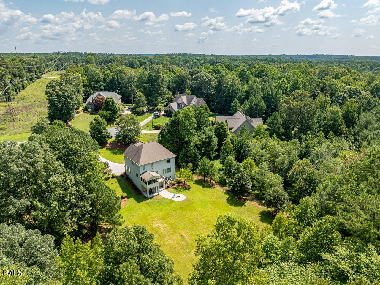 1036 Quiet Ridge Circle Raleigh, NC 27614 - Photo 55 of 60 a aerial view of a garden with houses