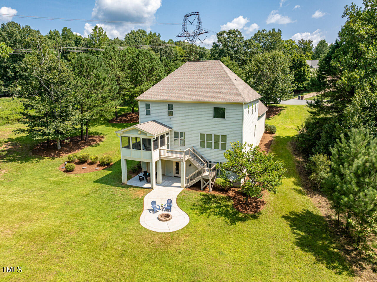 1036 Quiet Ridge Circle Raleigh, NC 27614 - Photo 58 of 60 a aerial view of a house with swimming pool garden and patio