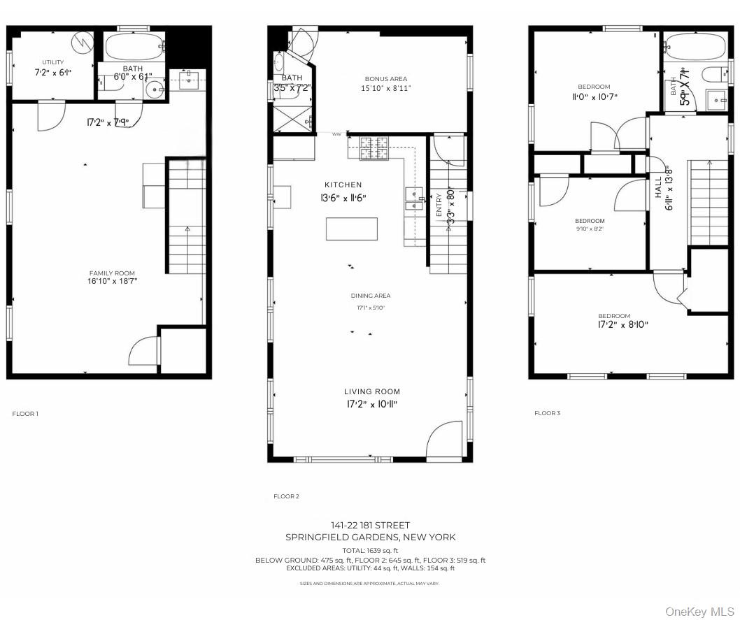 141-22 181st Street Queens, NY 11413 - Photo 17 of 17 View of home floor plan