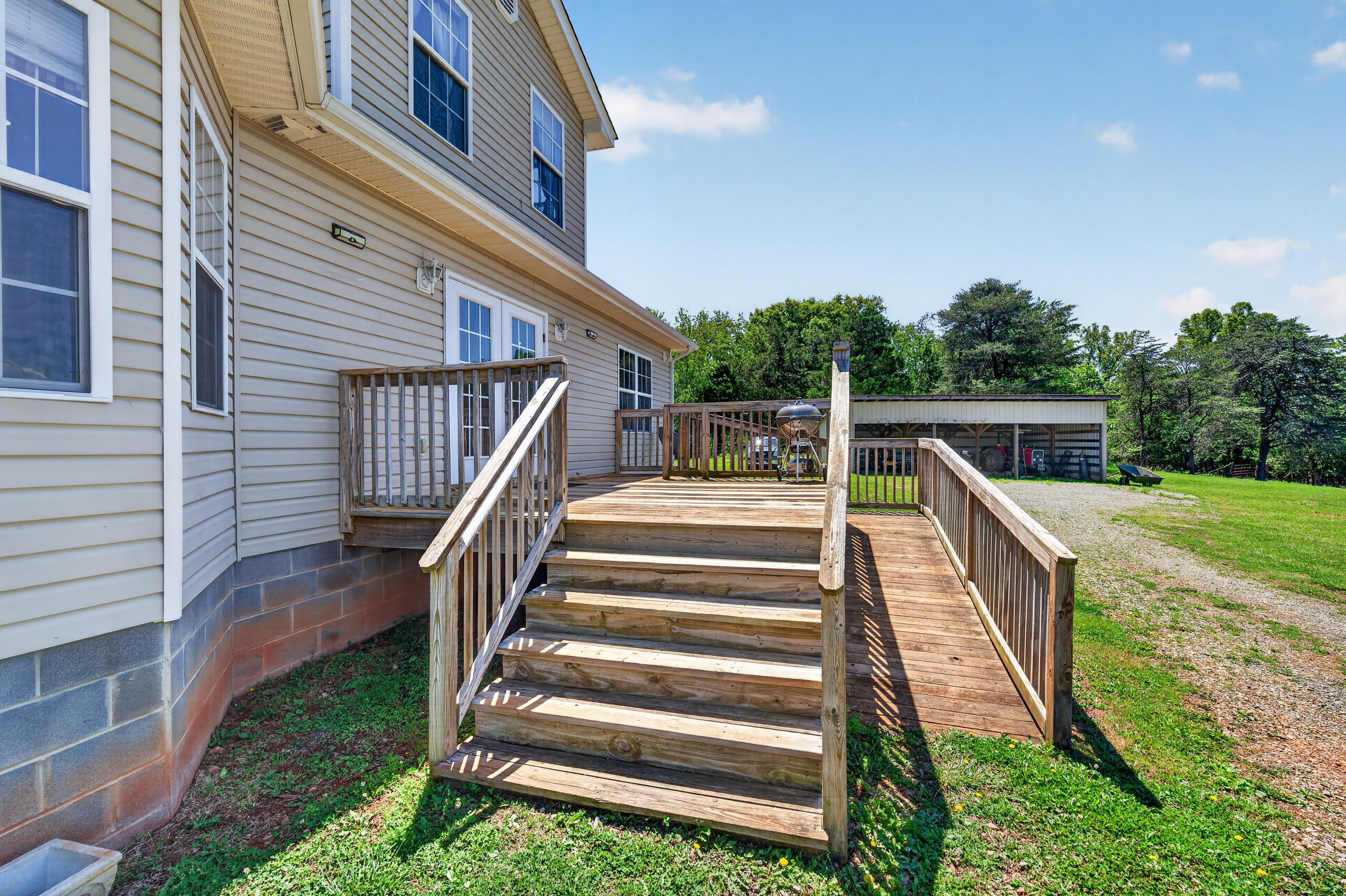 1633 Pilot Mountain Road Moneta, VA 24121 - Photo 63 of 103 Deck Stairs/Ramp