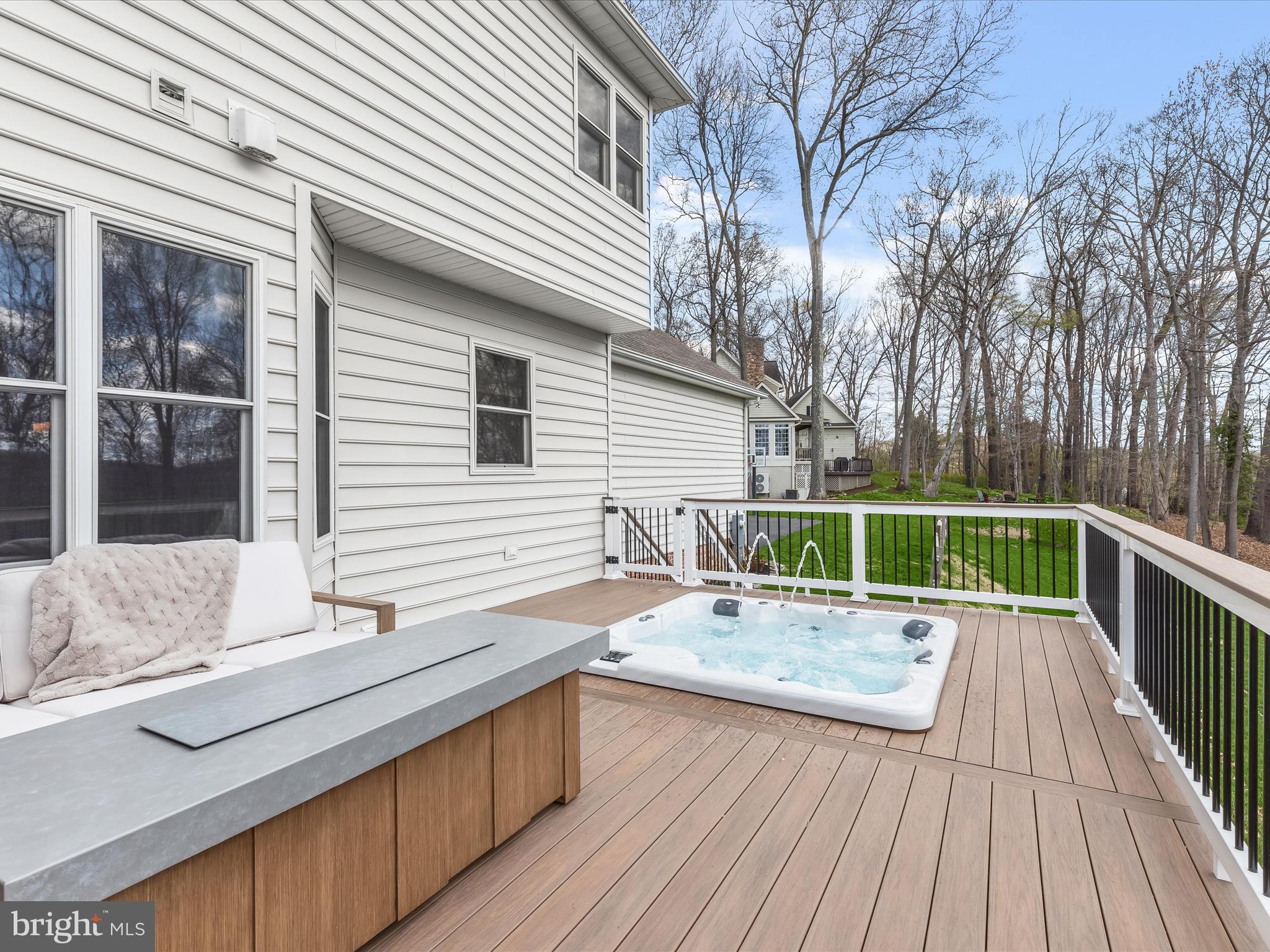 118 Graystone Farm Road White Hall, MD 21161 - Photo 34 of 109 Composite Deck and Hot Tub
