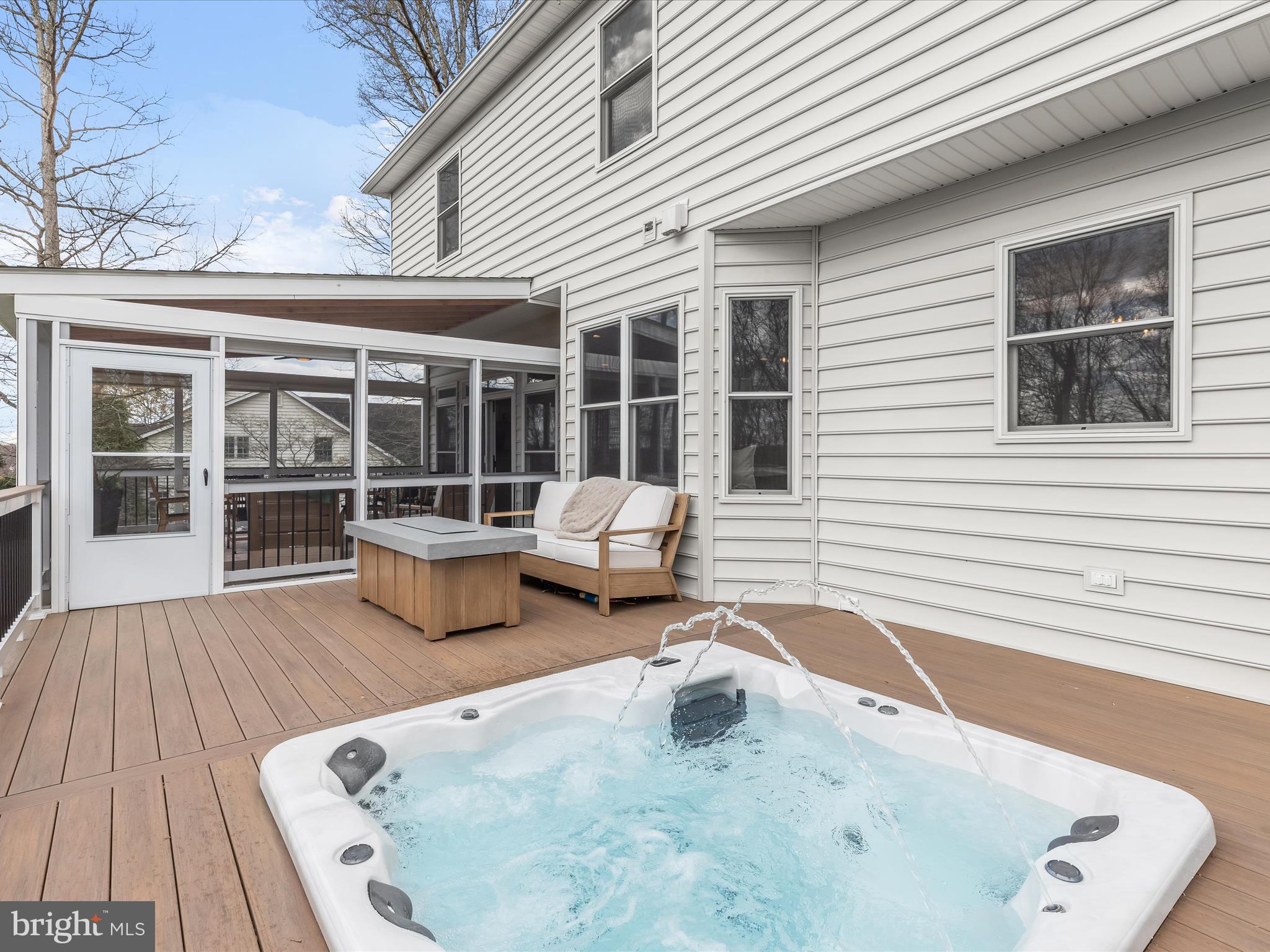 118 Graystone Farm Road White Hall, MD 21161 - Photo 36 of 109 Composite Deck and Hot Tub